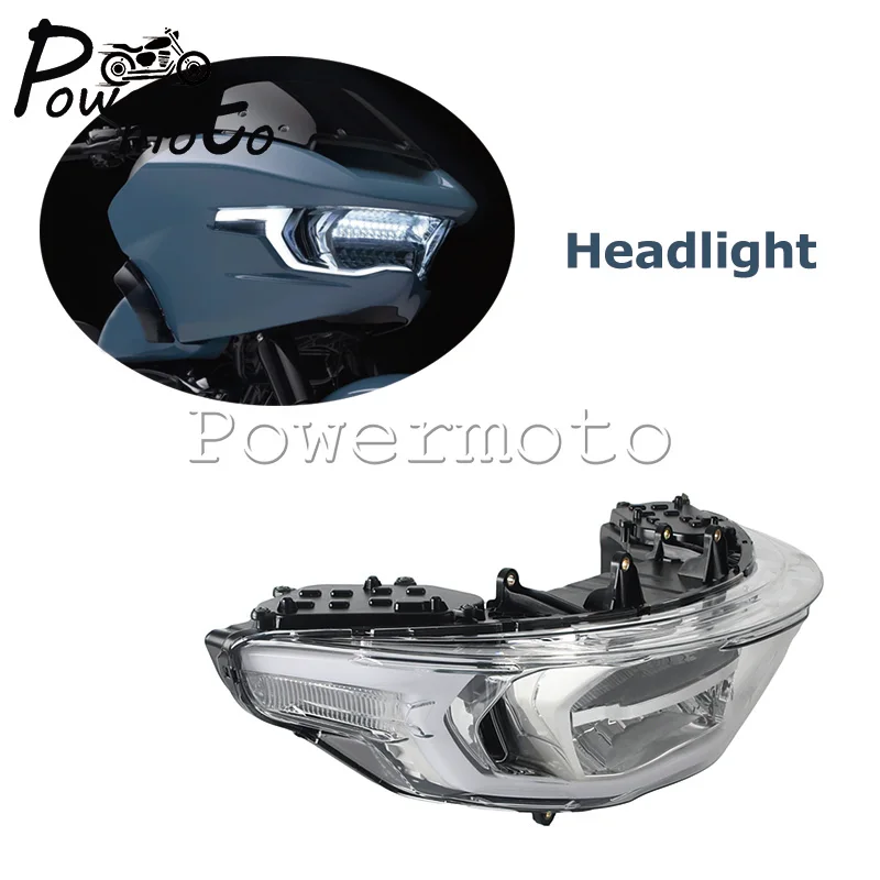 Front Headlight Assembly For Harley Road Glide FLTRX 2024-2026 CVO FLTRXSE FLTRXSTSE 2023-2026 DRL Turn Signal High Low Beam