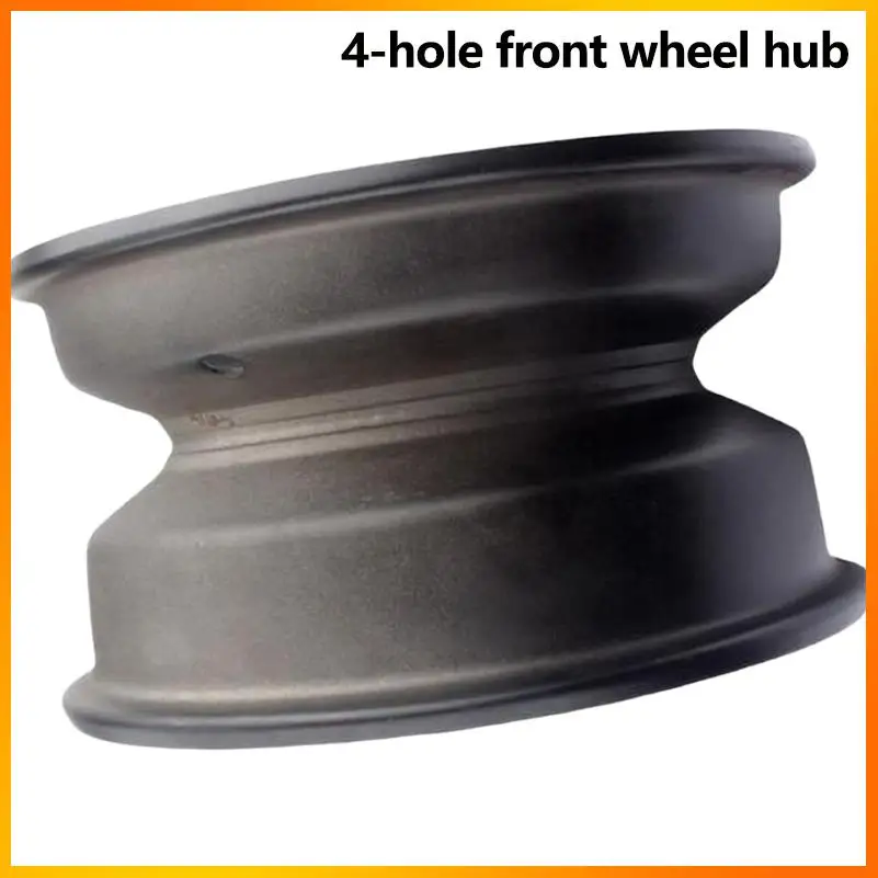 

23x7-10 21x7-10 Inch Four-Hole Black Steel Front Wheel Rim Compatible for ATV Kart