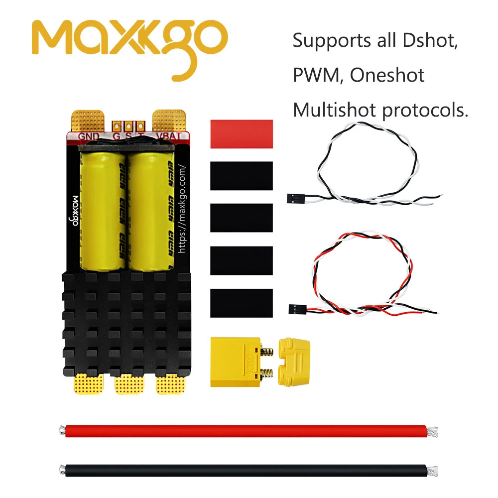 

MAXKGO AM32 FOC BLDC 120A ESC 5-12S Brushless Governor Agricultural Drone Multirotor Fixed-Wing Helicopter Parts