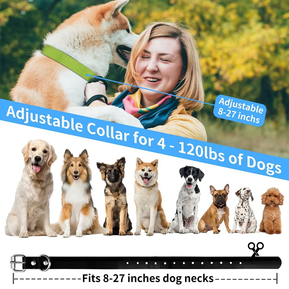 2 IN 1 Automatic Anti Bark Electric Collar for Dog Training,IPX7 Waterproof Dog Training Collar,Electric Collar for 4-120lbs Dog view 6