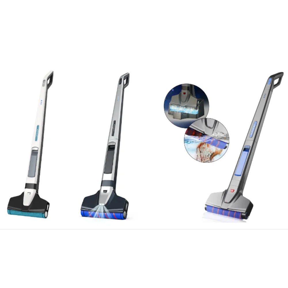 Hard Wood Floor Cleaner Electric Mop with Water Tank LED Headlight Handheld Electric Mop Cordless