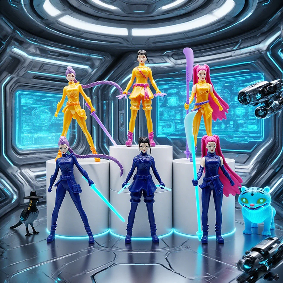 Figurines de dessin animé Kpop Demon Hunters, jouets mignons en PVC, modèle d'action, poupées, cadeau pour enfants, 2025