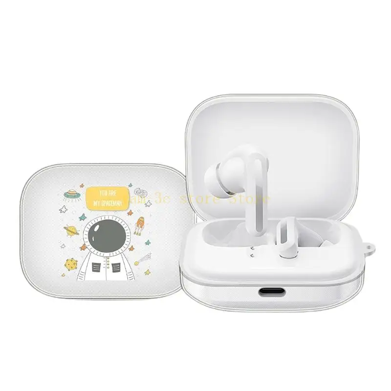 Прозрачный защитный чехол из ТПУ для беспроводных наушников Redmi Buds 5, чехол с полным покрытием, водостойкий и пыленепроницаемый