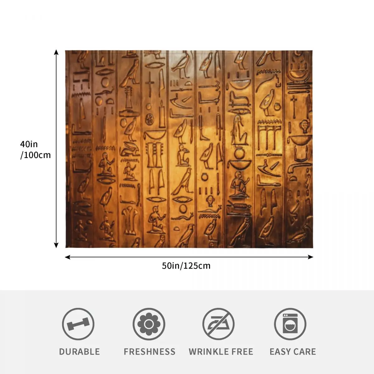 الهيروغليفية المصرية رمي بطانية السرير منقوشة الزخرفية أريكة البطانيات الفاخرة السياحية #4