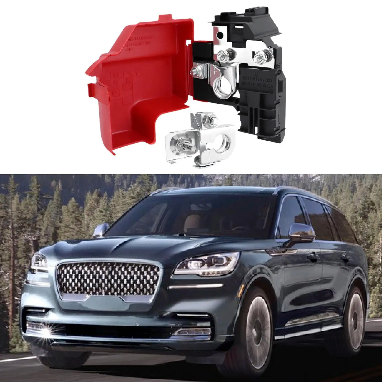 

Комплект клеммной колодки аккумулятора 956-211 Автомобильный аксессуар с отрицательной клеммой аккумулятора