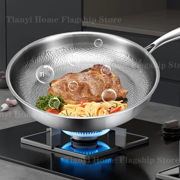 Titanium Stainless Steel Frying Pan 5