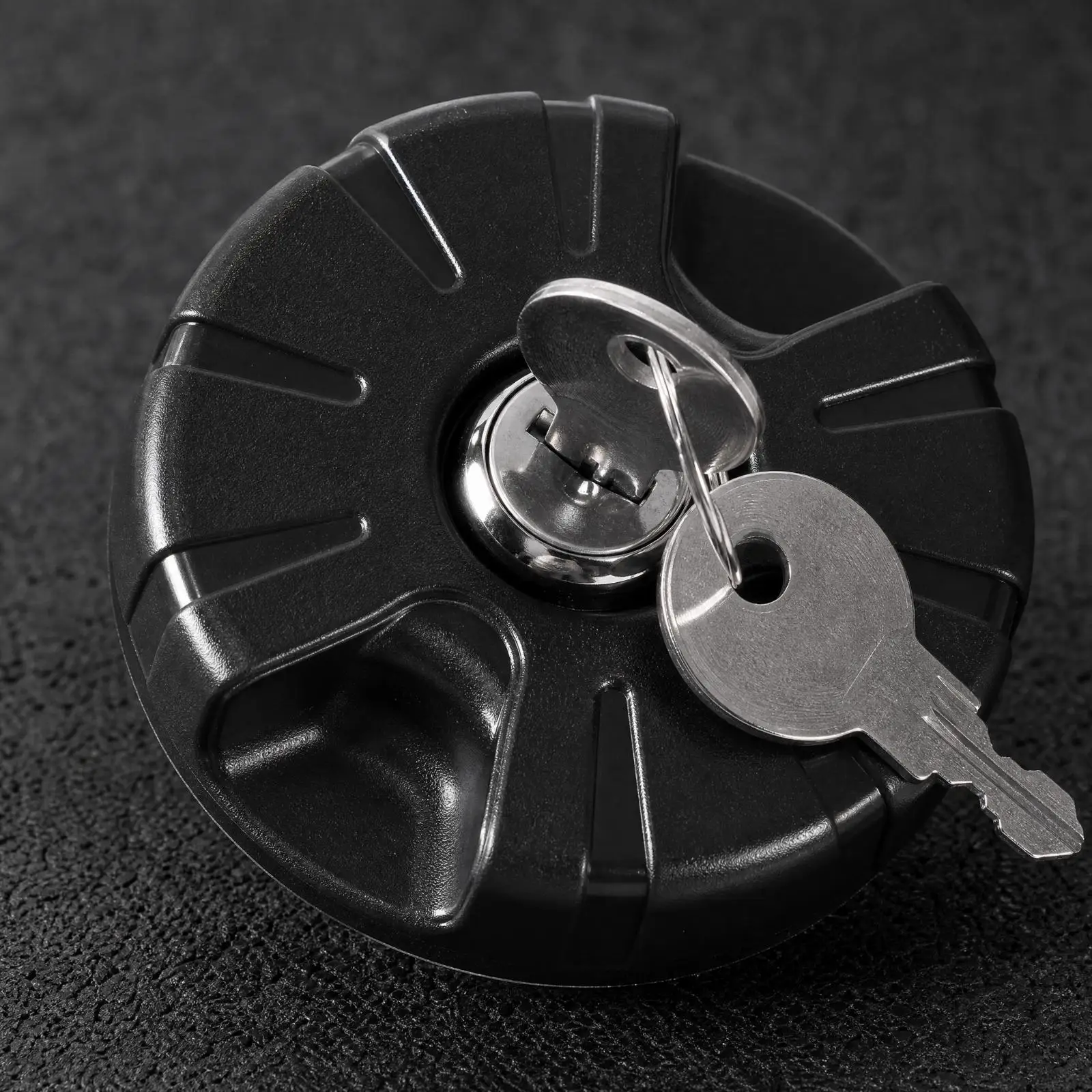 Keyed RV Water Inlet Cap for Travel Trailer Camper Lockable Round Fill Cover with 2 Keys Plastic Construction