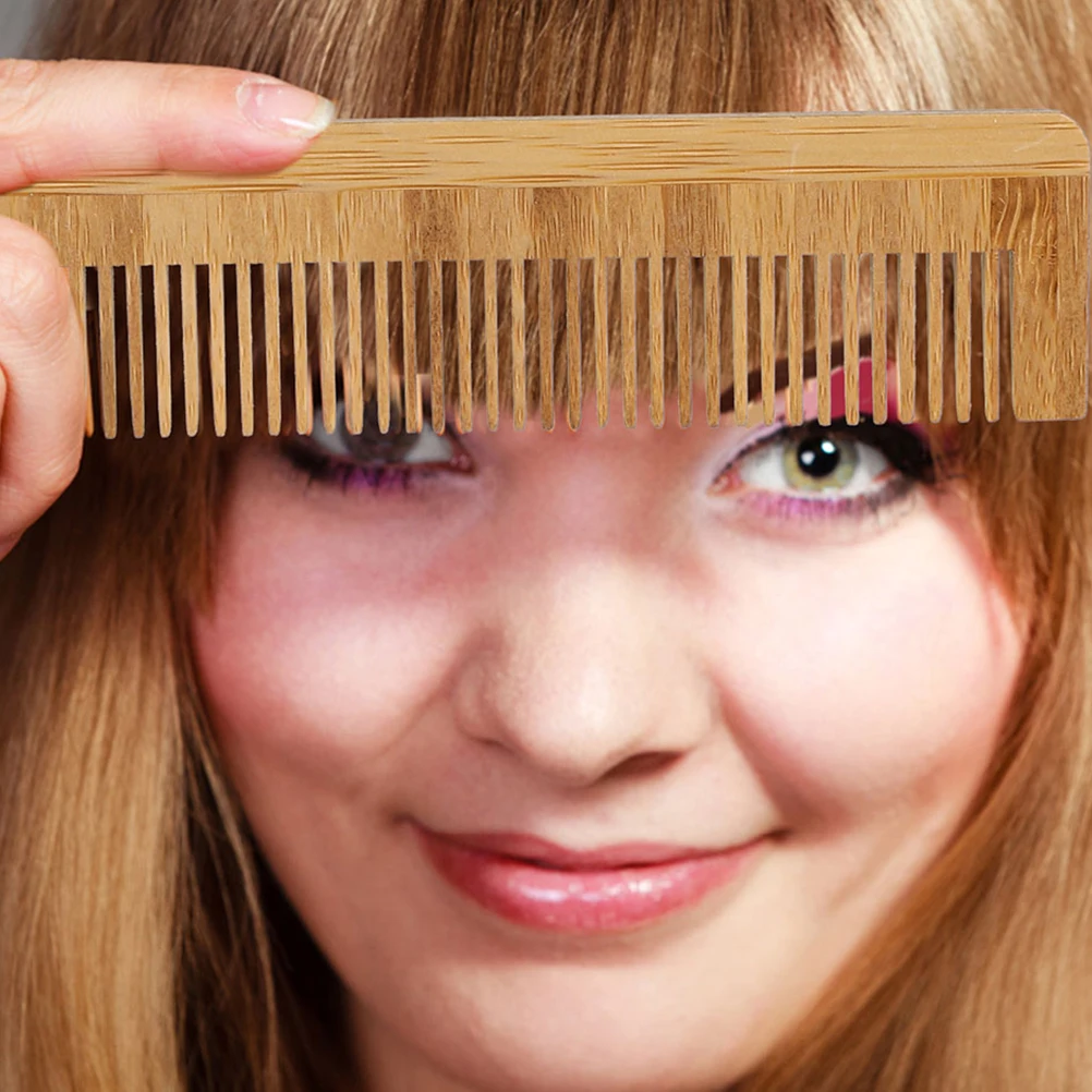

10pcs Bamboo Combs Portable Hairdressing Styling Detangling Fine Tooth Hotel Use Women Men Grooming Beard Care Hair Tool