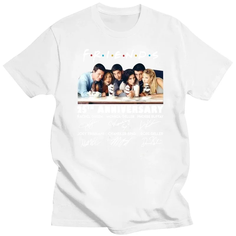 Friends 25Th Anniversary 1994- Signature Tv Series T-Shirt S-5Xl Men Shirt Gift manga vintage anime clothes new in tops & tees