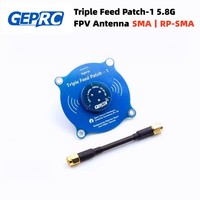 GEPRC Triple Feed Patch-1 5.8G 9.4DBI Circular Polarized FPV Antenna for RHCP LHCP for RC Fatshark Skyzone FPV Goggle DIY