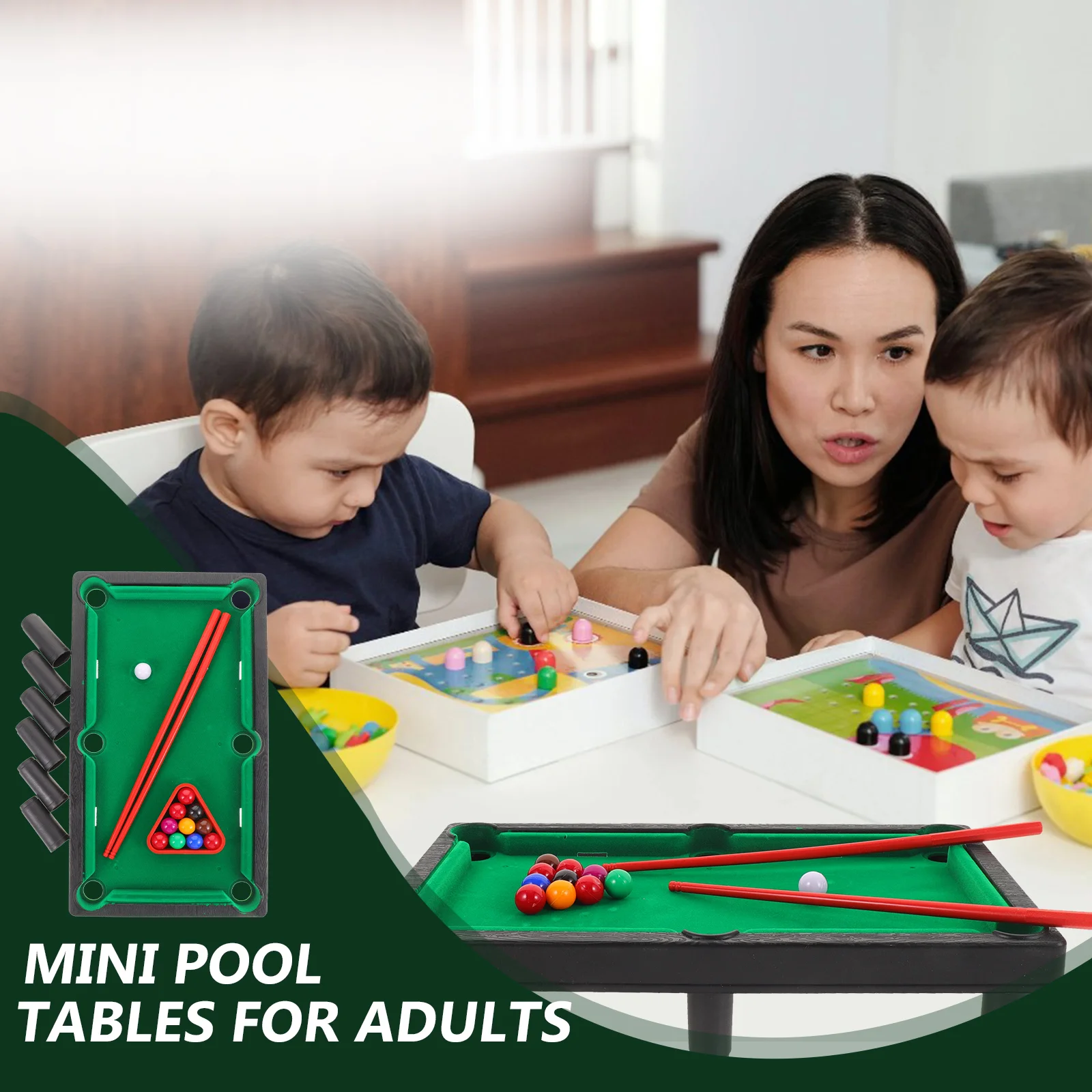 Mini jeu de billard de bureau pour adultes et enfants, tables de billard pour enfants, jouets en plastique pour adultes et adultes