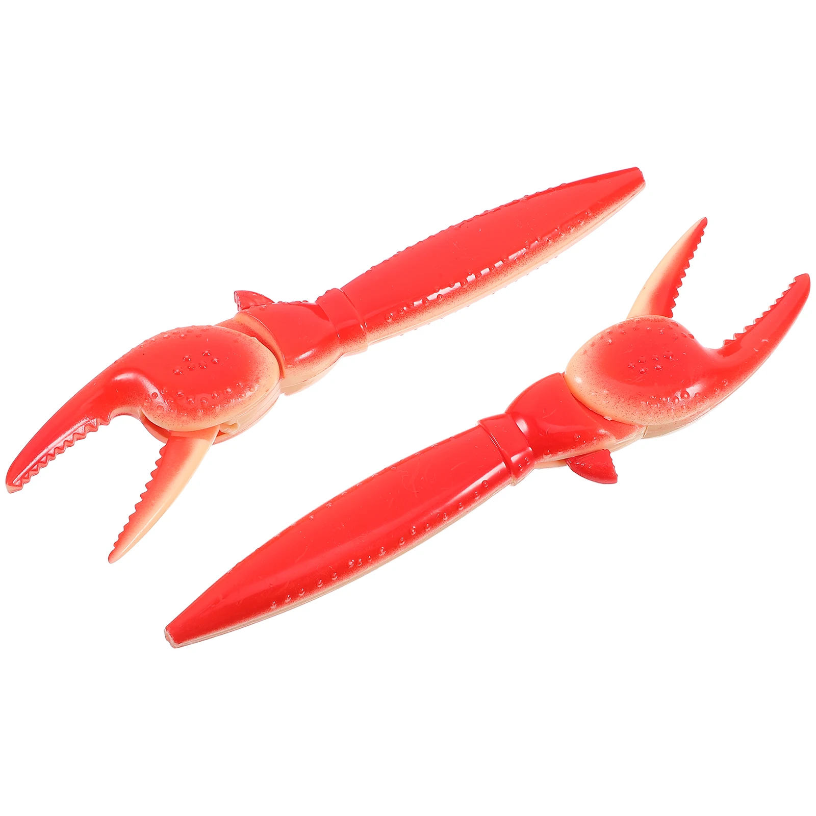

2pcs Ballpoint Pens Cute Crab Claw Design Comfortable Grip Writing Stationery Portable Office Supplies Red Plastic