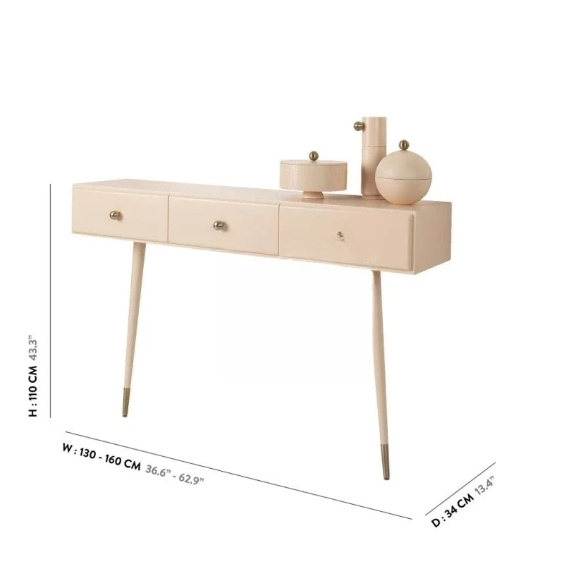 Entrance dresser, Nordic simple makeup table, foyer corridor light luxury modern color cabinet