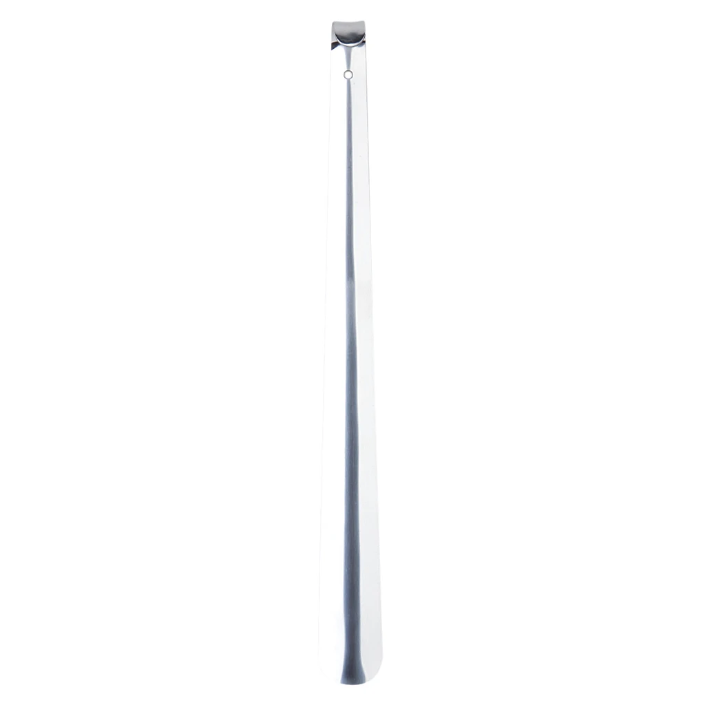 Shoe Horn Lifter Stainless Steel Silver Shoe Spoon Long Handle Shoe Tool for Easy Shoe Wearing