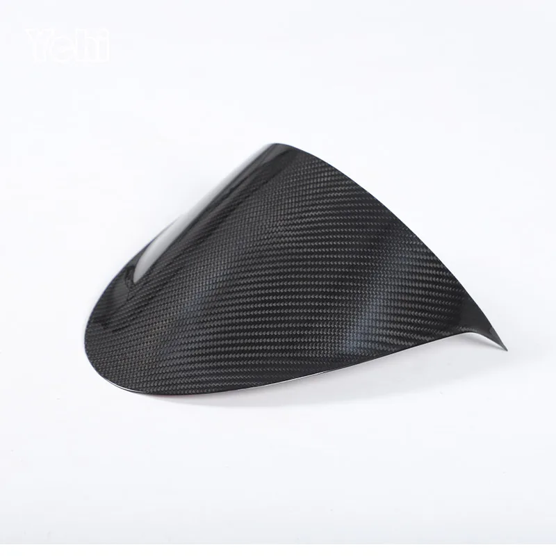 For Fiat 500 2007-2015 Real carbon fiber car Dashboard Upper Trim Frame Sticker Car Accessories