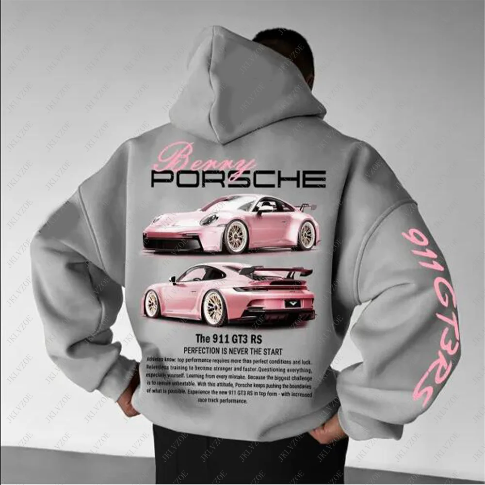 2024 Men Children Boys Top T Shirt Kids Racing F1 Casual Team Tee Clothes Sweatshirt Gift Formula Oversize Car 911 GT3RS Hoodie