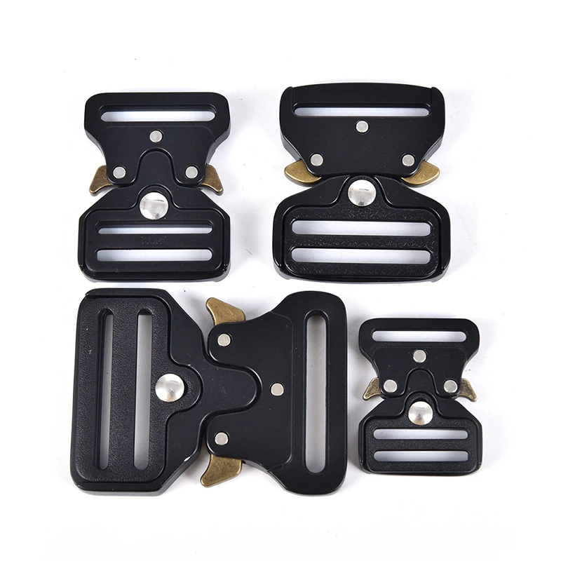 Black Metal Strap Buckles For Webbing DIY Bag Luggage Clothes Accessories Clip Buckles 26mm 33mm 38mm 45mm DIY Belt Accessories