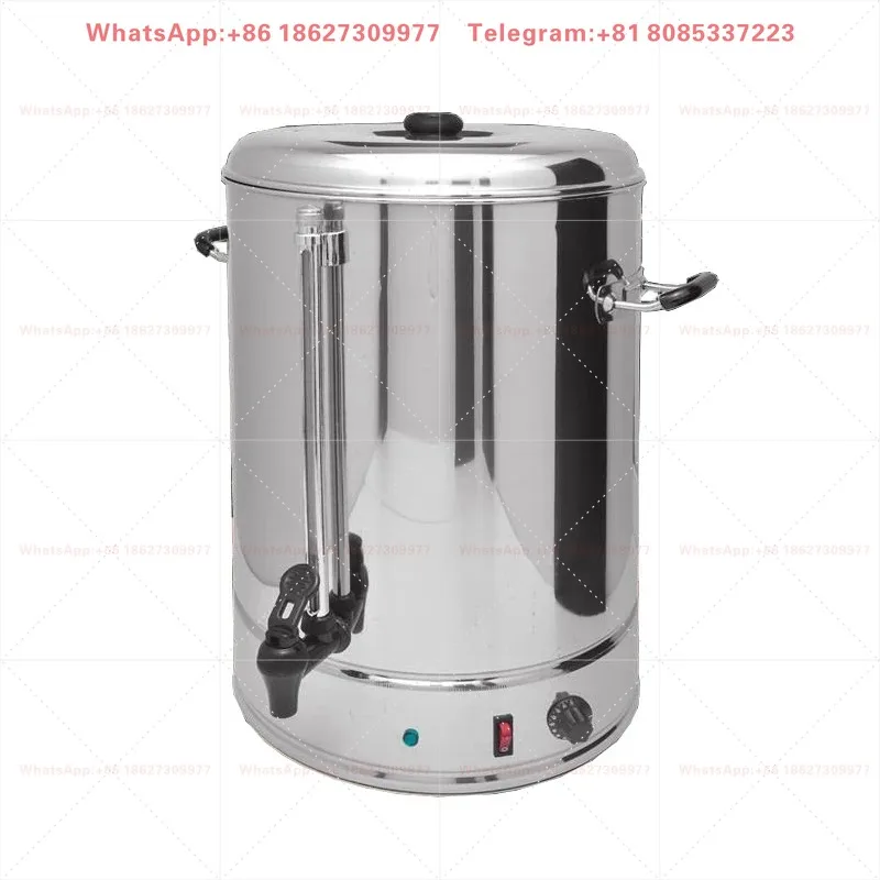 Electric Boiling Bucket 15L Anti-dry Burning Stainless Steel Water Heater Commercial Milk Tea Barrel Electric Kettles