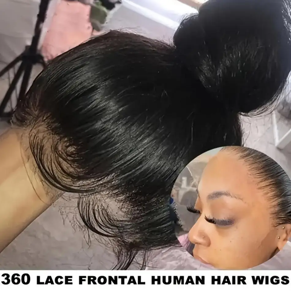 

Натуральный парик из человеческих волос 360 Bone Straight HD Full Lace, предварительно проработанный, с HD-кружевом, 36 дюймов, для женщин