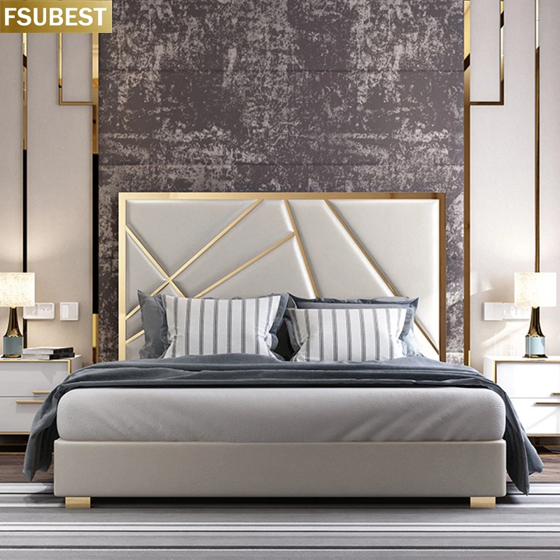 Designer Style Luxury Bed Frame Lit Cama Yatak Letto Letti Bedden Bedroom Furniture Base De Casal Double Madera Wooden Muebles