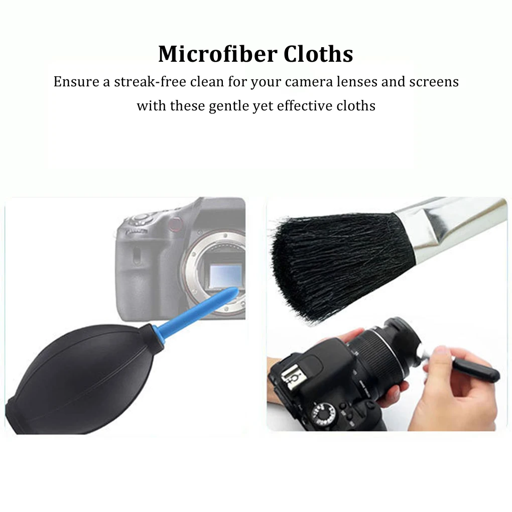 Kit de limpieza de cámara 3 en 1, herramienta profesional de limpieza de lente de cámara Digital DSLR para Sony, Fujifilm y Nikon