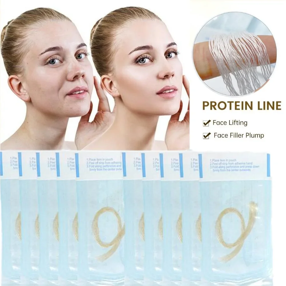 

No Needle Gold Protein Line Absorbable Anti-wrinkle Face Filler Lift Firming Collagen Thread Anti-Aging Facial Serum