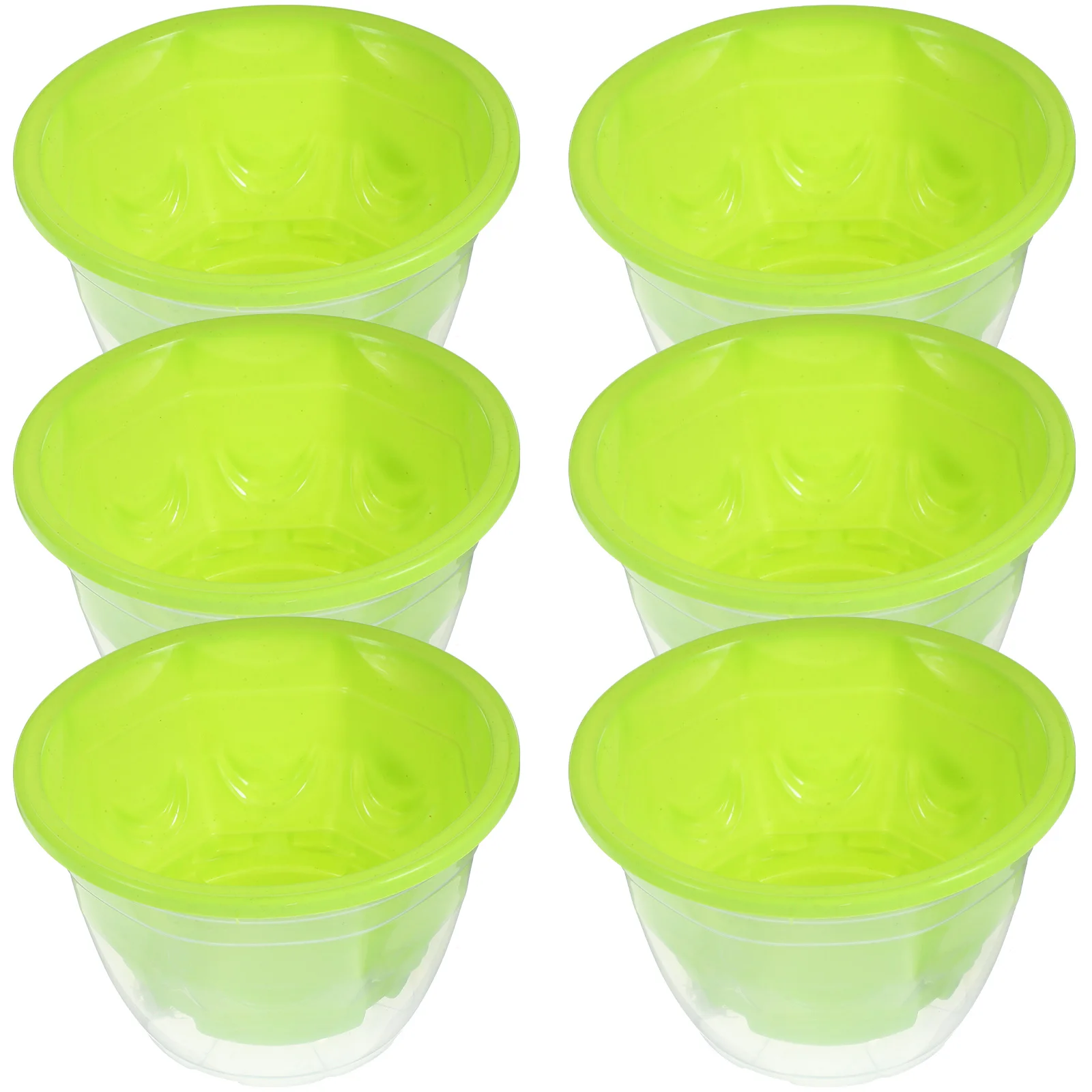 

6Sets Self Watering Flower Pots Modern Style Indoor Balcony Planters Automatic Watering Pots for Home Garden Decoration