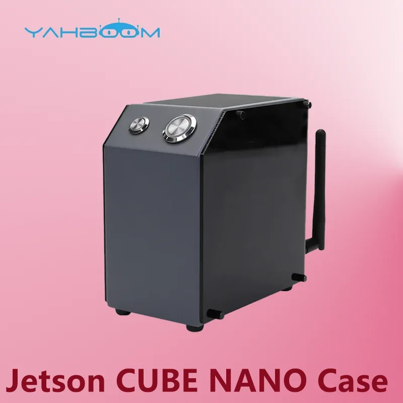 Mini CUBE NANO Aluminum Alloy Protective Case Electronic Project Box with Cooling Fan Free Antenna Support All Jetson Board