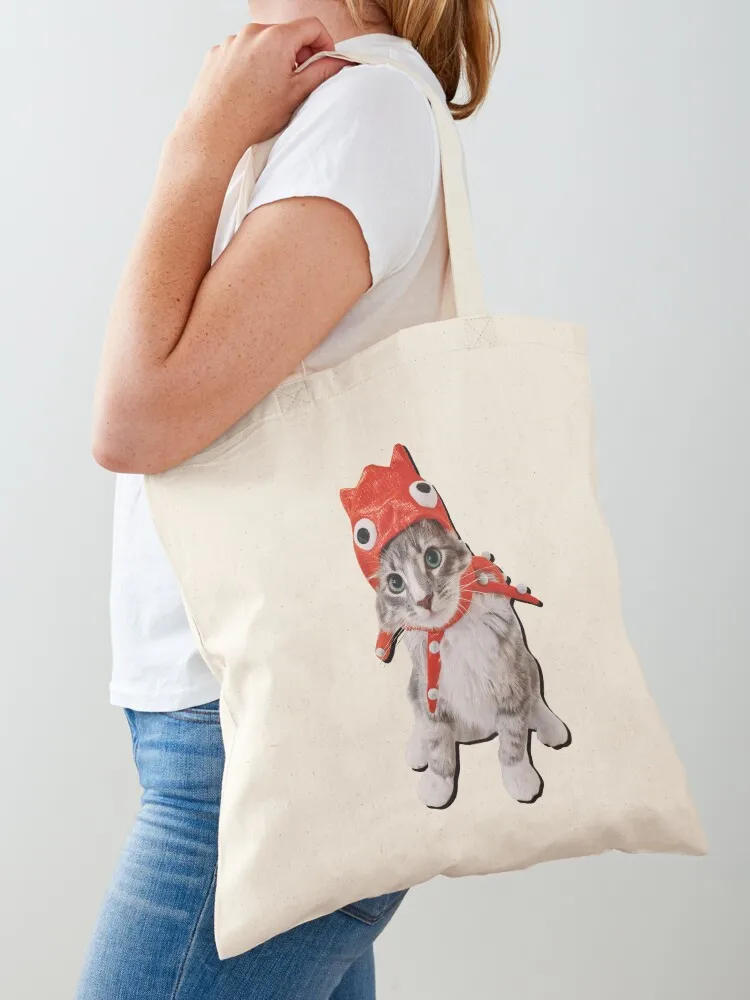 

Red Squid Hat Cat Tote Bag tote bag Beach bag tote custom