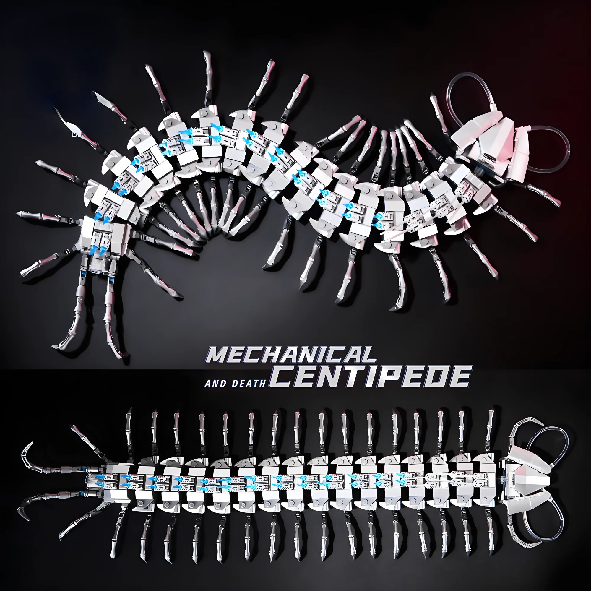 7041 bloques de construcción de ciempiés mecánicos 698 Uds Kit de robótica DIY para adolescentes y adultos juguete educativo STEM con engranajes y movimiento