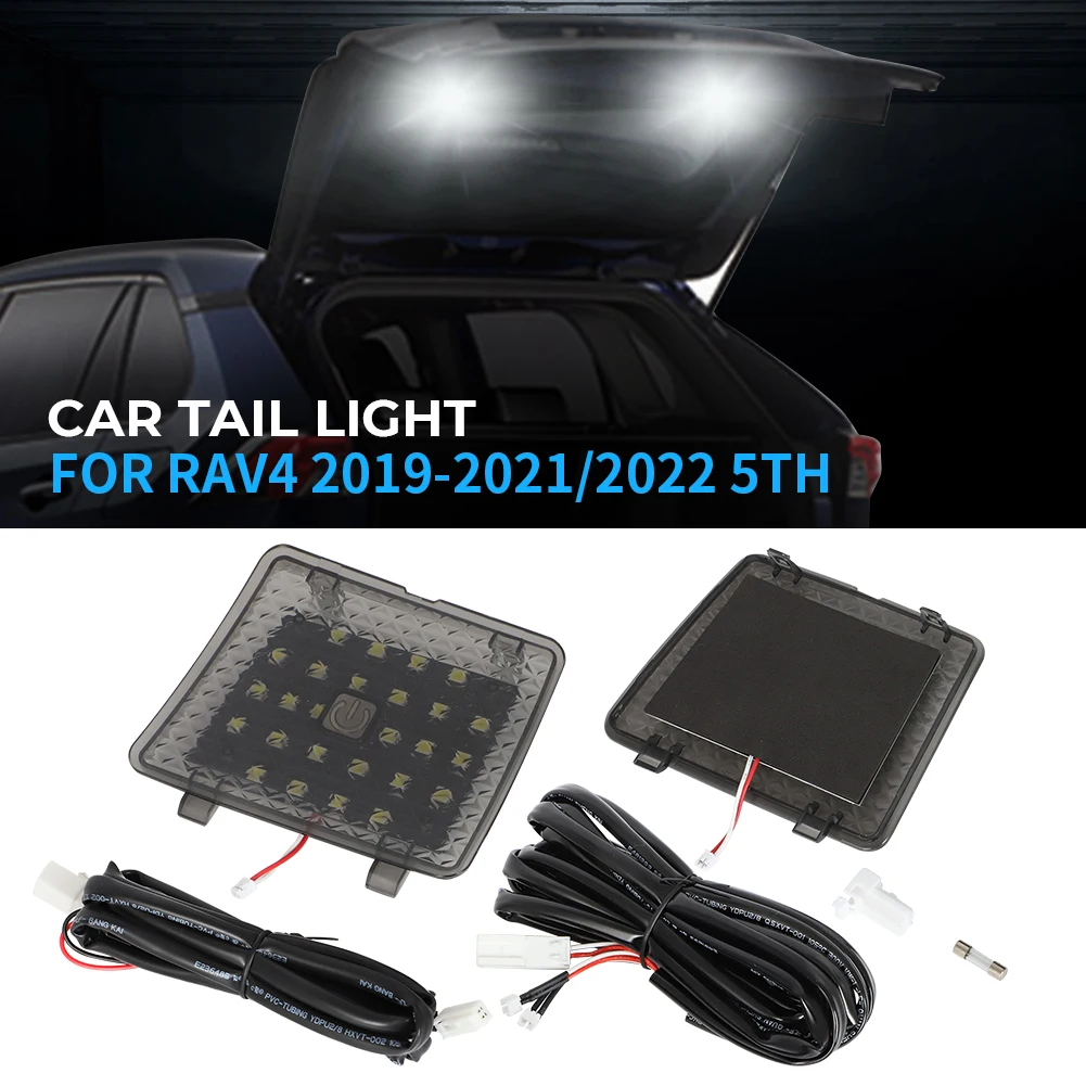 

For Toyota RAV4 RAV 4 5th 2019 2020 2021 2022 LED Car Trunk Light Luggage Trunk Top Lamp Tailgate Lights Suitcase Tail Light