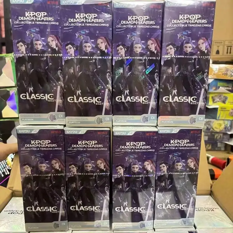Hot Official Authentic Kayou Kpop Demon Cards Classic Edition Collectible Trading Card Game Box Anime Hobby Toys Gift view 2