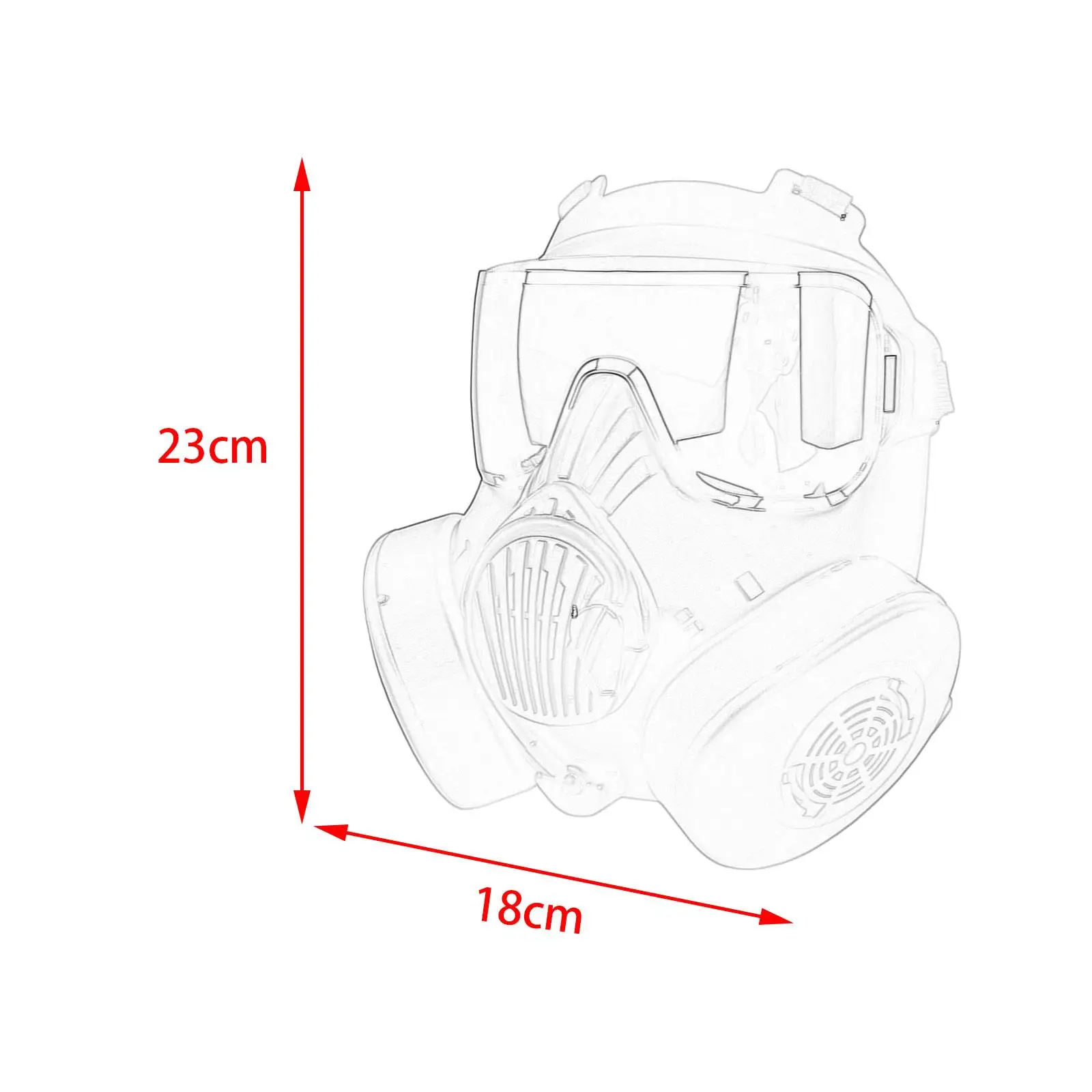หน้ากากหน้ากากป้องกันสำหรับคอสเพลย์เครื่องแต่งกายกิจกรรมกลางแจ้งฮาโลวีน