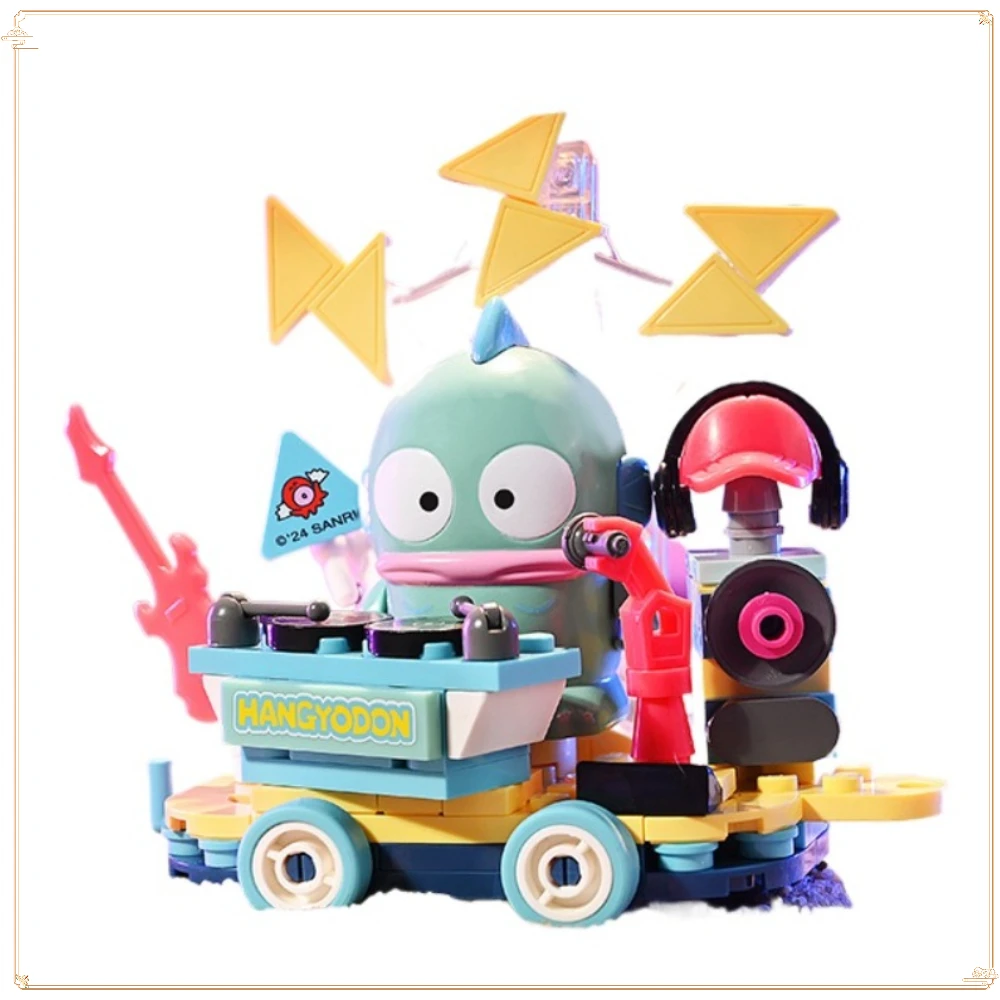 Keeppley Funny Half Mermaid Hanton's Small Car Dynamic Electronic Sound Flying Fish in The Sky Assembling Building Block Toys