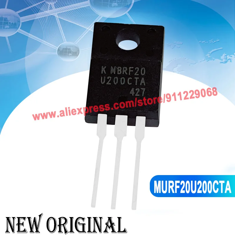 (5piece) MBRF20U200CTA TO-220F 200V 20A / FQPF10N60C 10N60C / 20F40HF 400V 20A / K12A60D TK12A60D 600V 12A  TO-220F