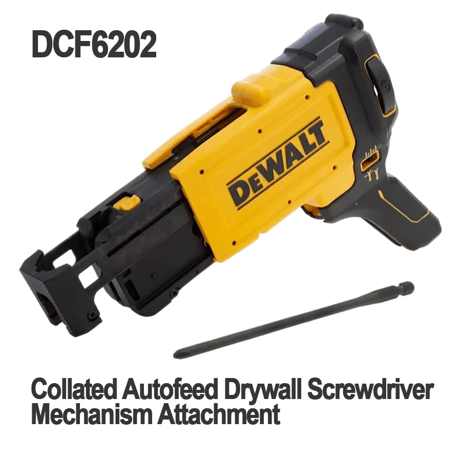 DEWALT 1/2 unidades de pistola de parafuso sem fio para drywall 20V / acessório sem escova 360 °   Ferramenta nua de pistola de pregos de rotação DCF620N/DCF6202
