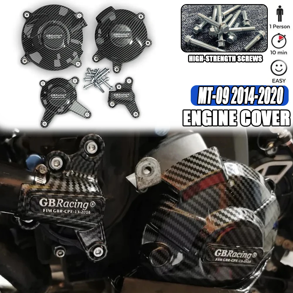 MT-09 Motocrosss Engine Cover Guard Protection For GB Racing For YAMAHA MT09 FZ09 Tracer 900 SXR900 2014-2020