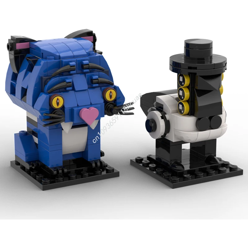 

261pcs MOC Derpy Tiger and Magpie KPopes Demon Hunters Brickheadz Building Blocks DIY Assemble creative idea Christmas toy Gift