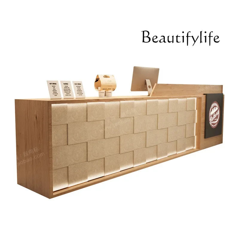 

Company high-end bar counter checkout page catering clothing store coffee shop hotel front desk