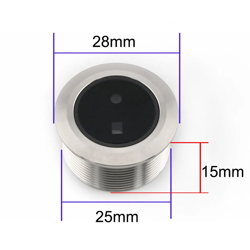 FP001-M25 DC3.3V 500 Face Capacity UART USB Facial Recognition Module Single Lens Scanner With Round Indicator Light For Arduino view 5
