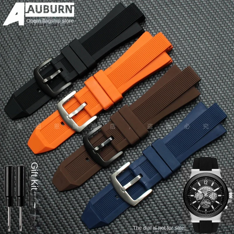 Silicone strap raised strap 29X13mm bracelet for MICHAEL KORS MK series MK9020 MK8184 MK8729 watchband men's accessories tools