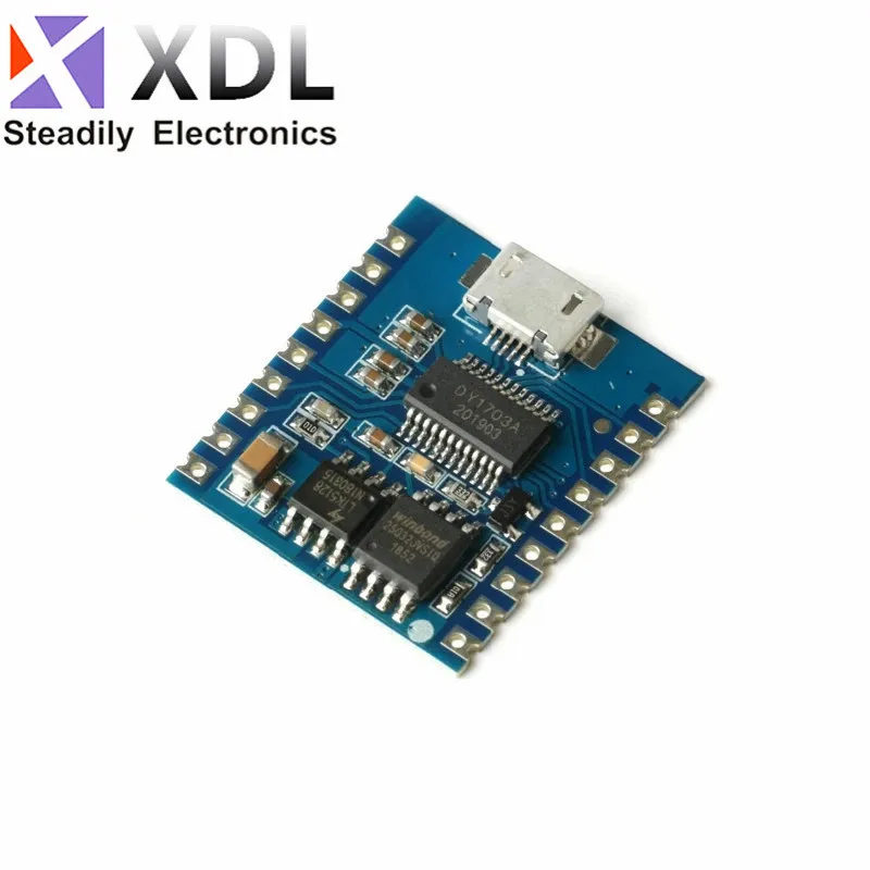 10Pcs DY-SV17F Audio Module Mini MP3 Player IO Trigger USB Download Flash Voice Module