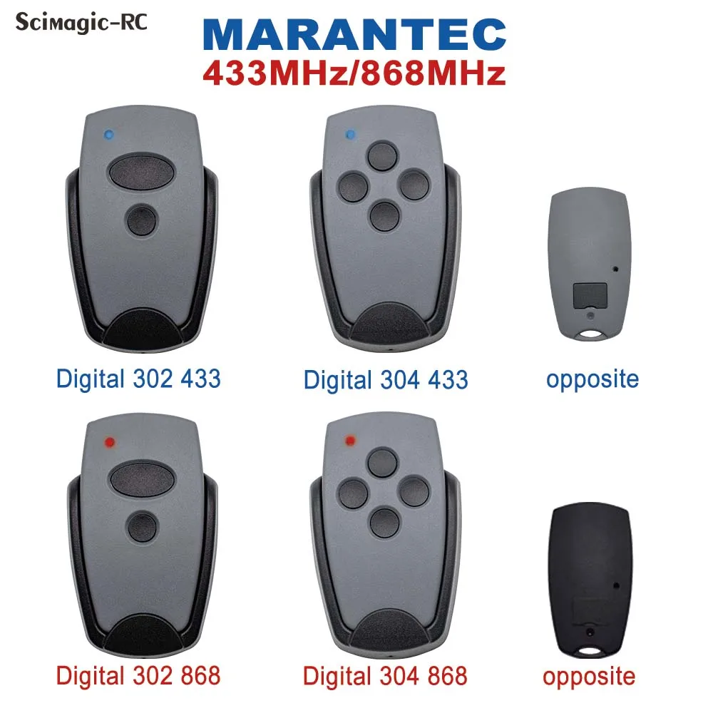Marantec 868mhz 433mhz Ggarage Door Command Duplicator Marantec Digital D302 D304 382 384 Remote Garage Gate Control