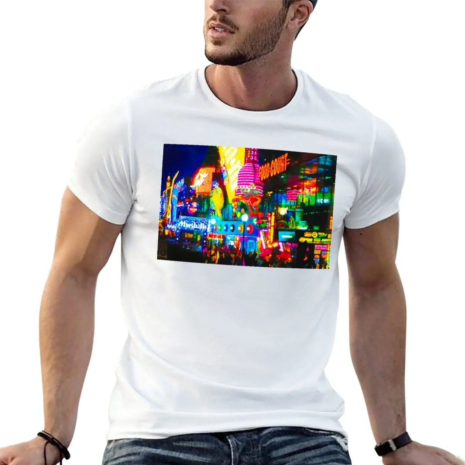 Night Colors on Las Vegas Strip T-Shirt anime tshirt quick drying Short sleeve tee men