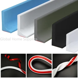 Bathroom Retention Water Barrier Strip Basin Water Stopper Water Retaining Strip Dry Wet Separation Strip Bar 50/100/200/300cm