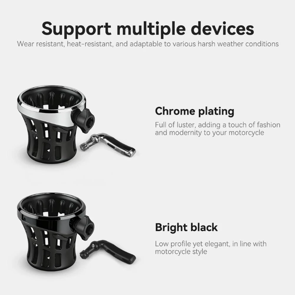 New Motorcycle Drink Cup Holder Water Bottle Cup Basket Cup Stand Accessories For Honda Gold Wing Tour DCT Airbag GL1800 F6B