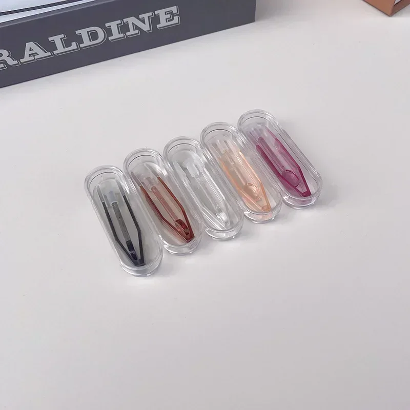 ملاقط العدسات اللاصقة أدوات ارتداء شفافة كبيرة طويلة المشبك قضيب مجموعة عدسات لاصقة صندوق حاوية مجموعات السفر ملحقات النظارات