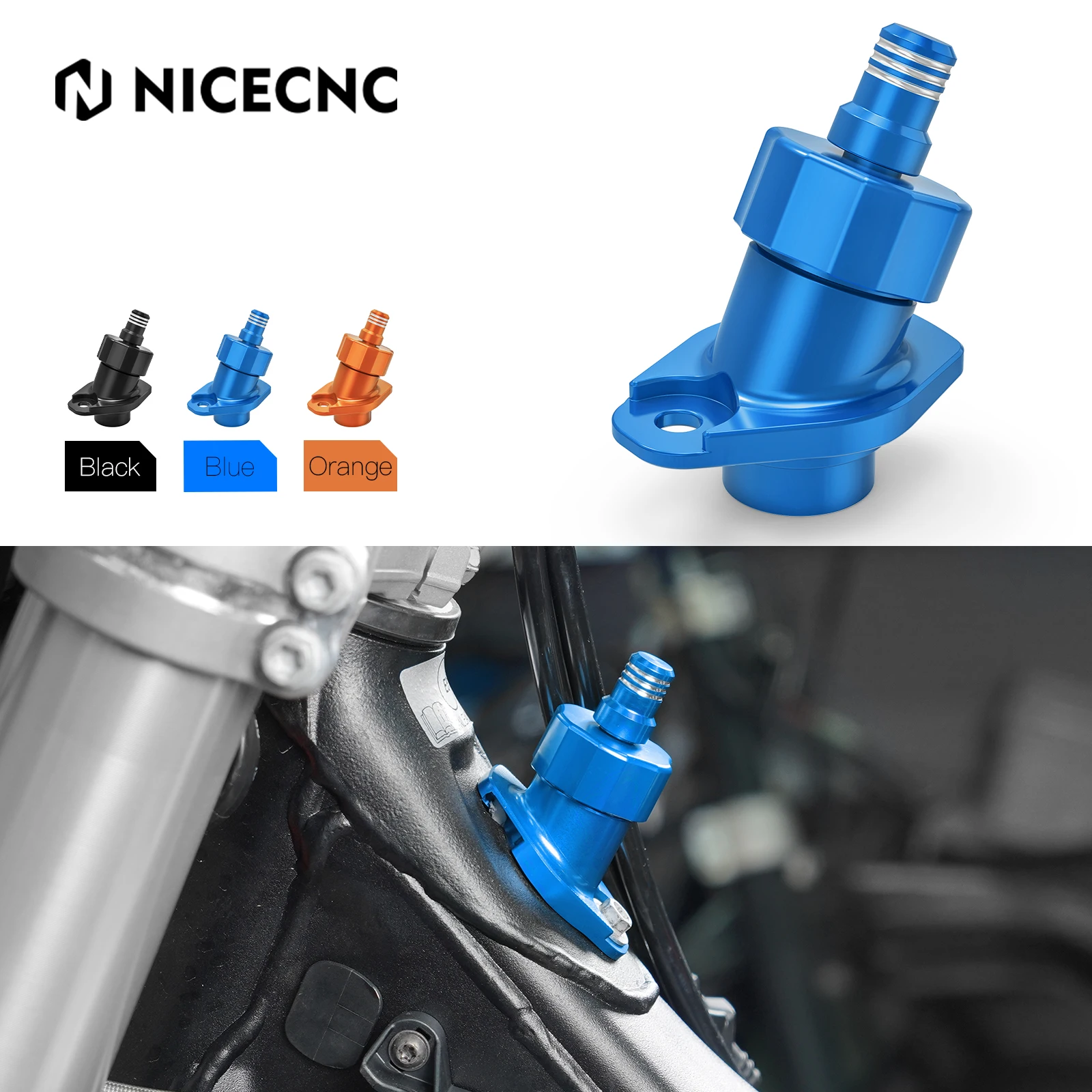 

NICECNC For 2024 Husqvarna TE300 TE250 TE150 TE 300 250 150 Motorcycle Oil Fill Filler Cap Guard Cover One Way Vent Valve Kit