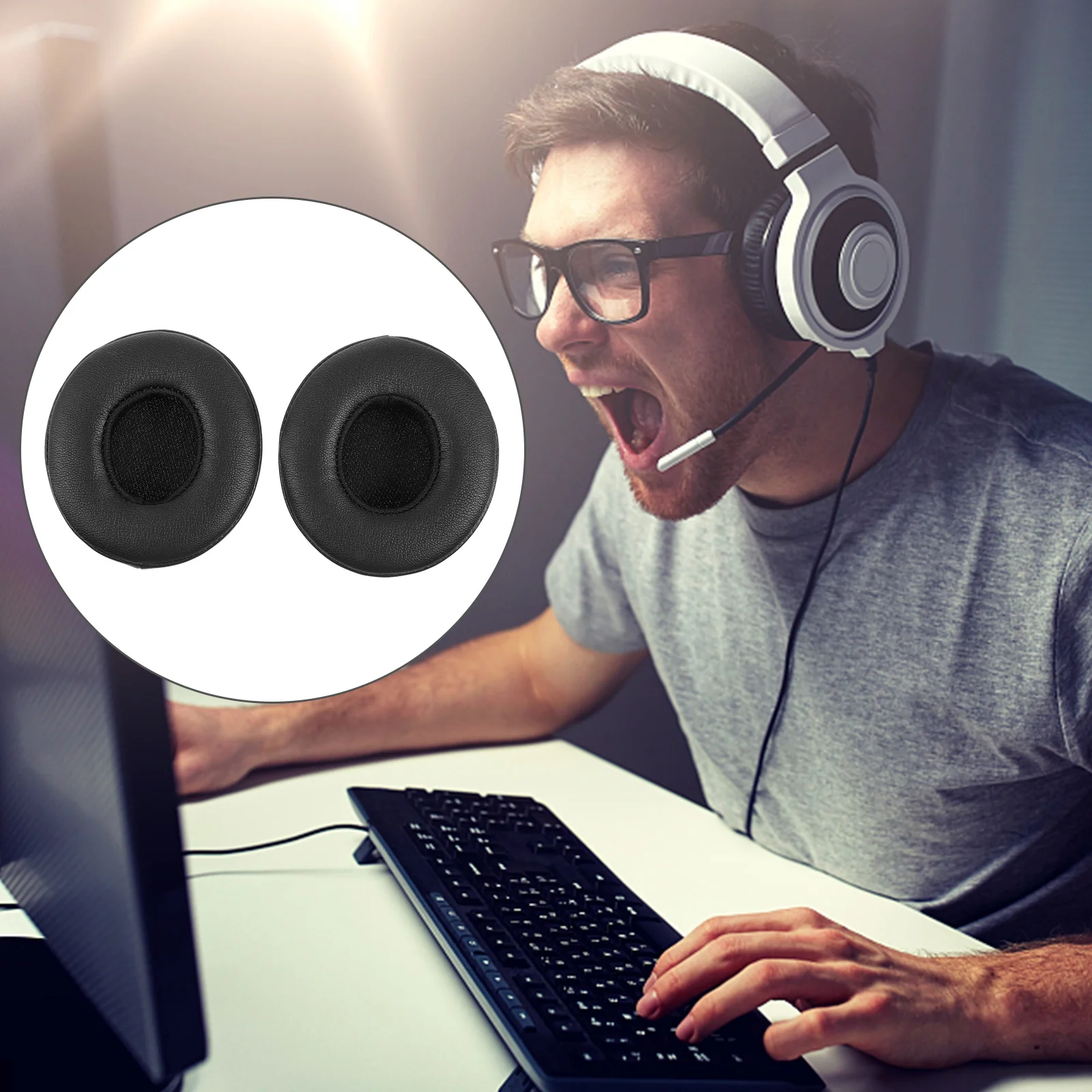 

2pcs Supple Pads For Solo3 Wireless Headphone Replacement Ear Cushions Noise Isolation Comfortable Ear Covers Durable
