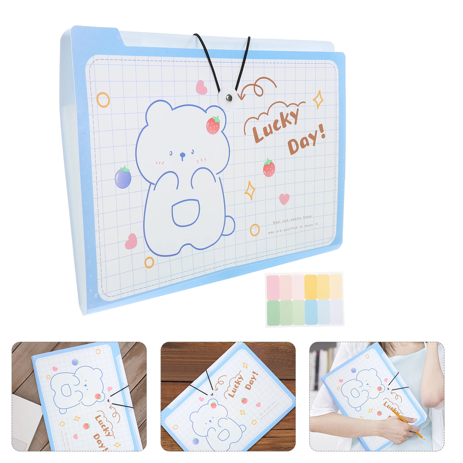 

2 Pcs Folder Storage Bag Document According File Organizer Accordion Design Documents